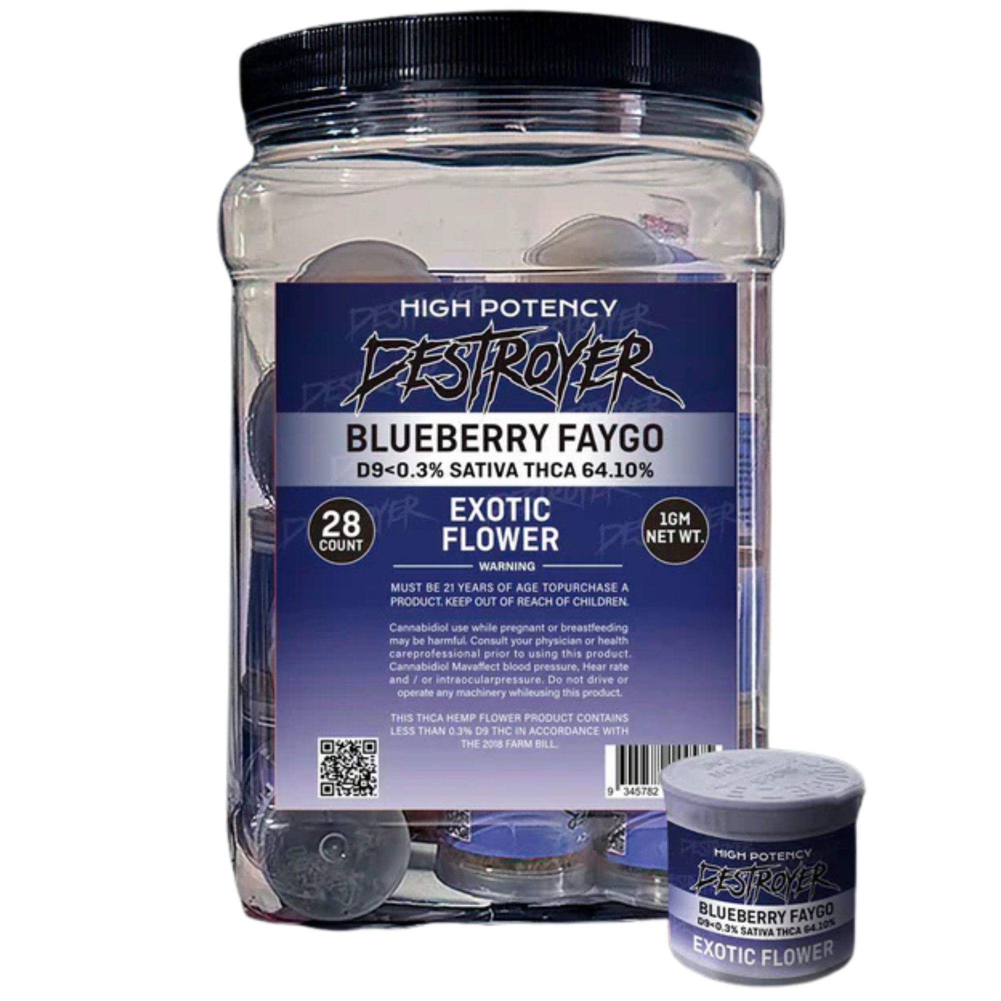 DESTROYER 1G EXOTIC FLOWER 28CTDESTROYER 1G EXOTIC FLOWER 28CT