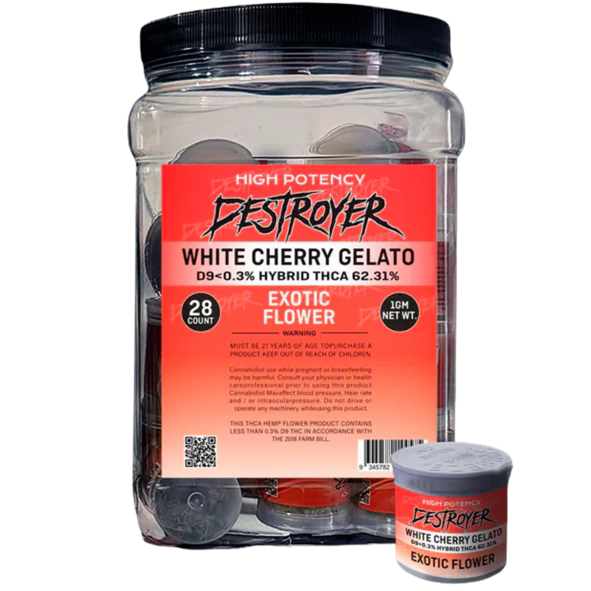 DESTROYER 1G EXOTIC FLOWER 28CTDESTROYER 1G EXOTIC FLOWER 28CT