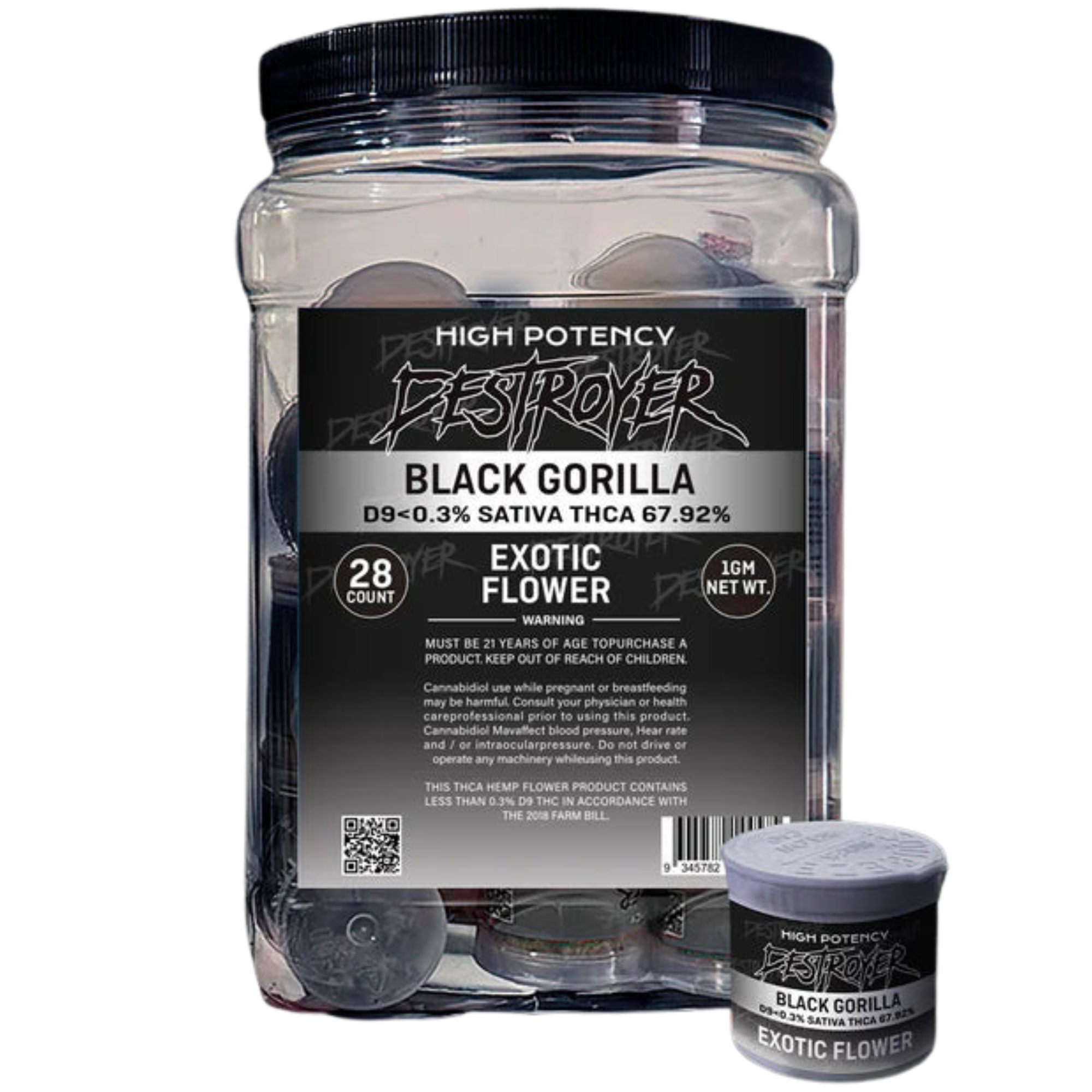 DESTROYER 1G EXOTIC FLOWER 28CTDESTROYER 1G EXOTIC FLOWER 28CT