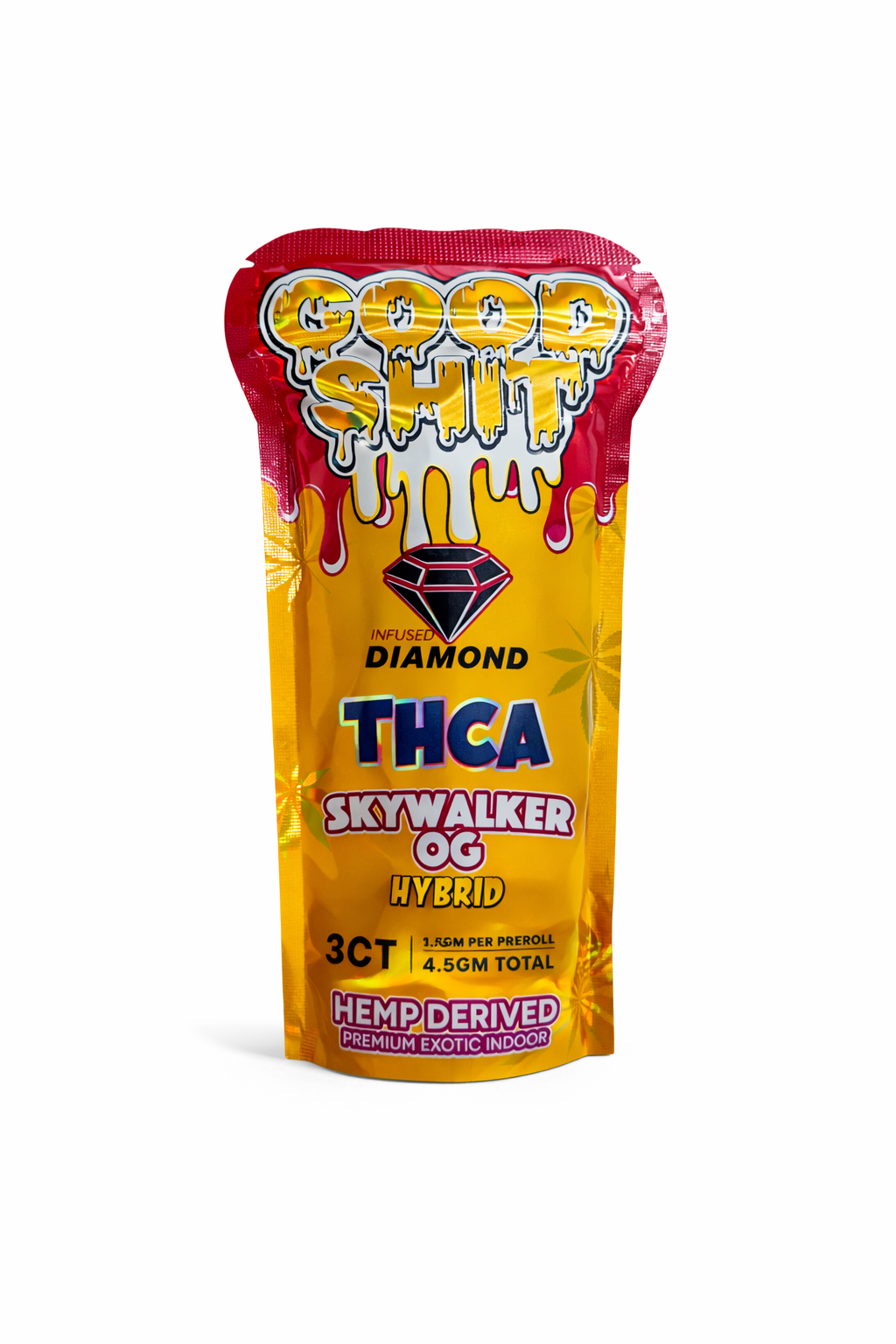GOOD SHIT PREMIUM EXOTIC DIAMOND THCA PRE ROLLS 3 PACK