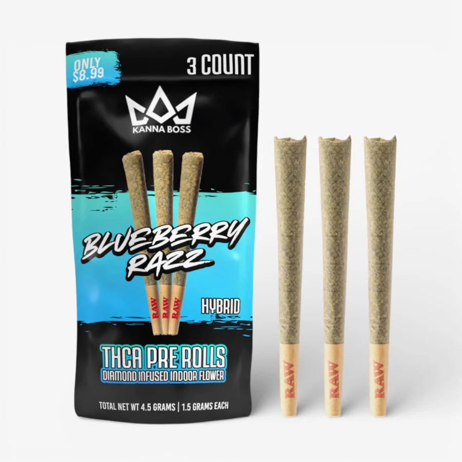 KANNA BOSS THCA PRE ROLLS 3 PACK