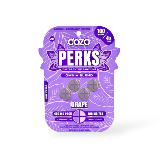 DOZO PERKS 7-OH TABLETS 100MG (4 COUNT)