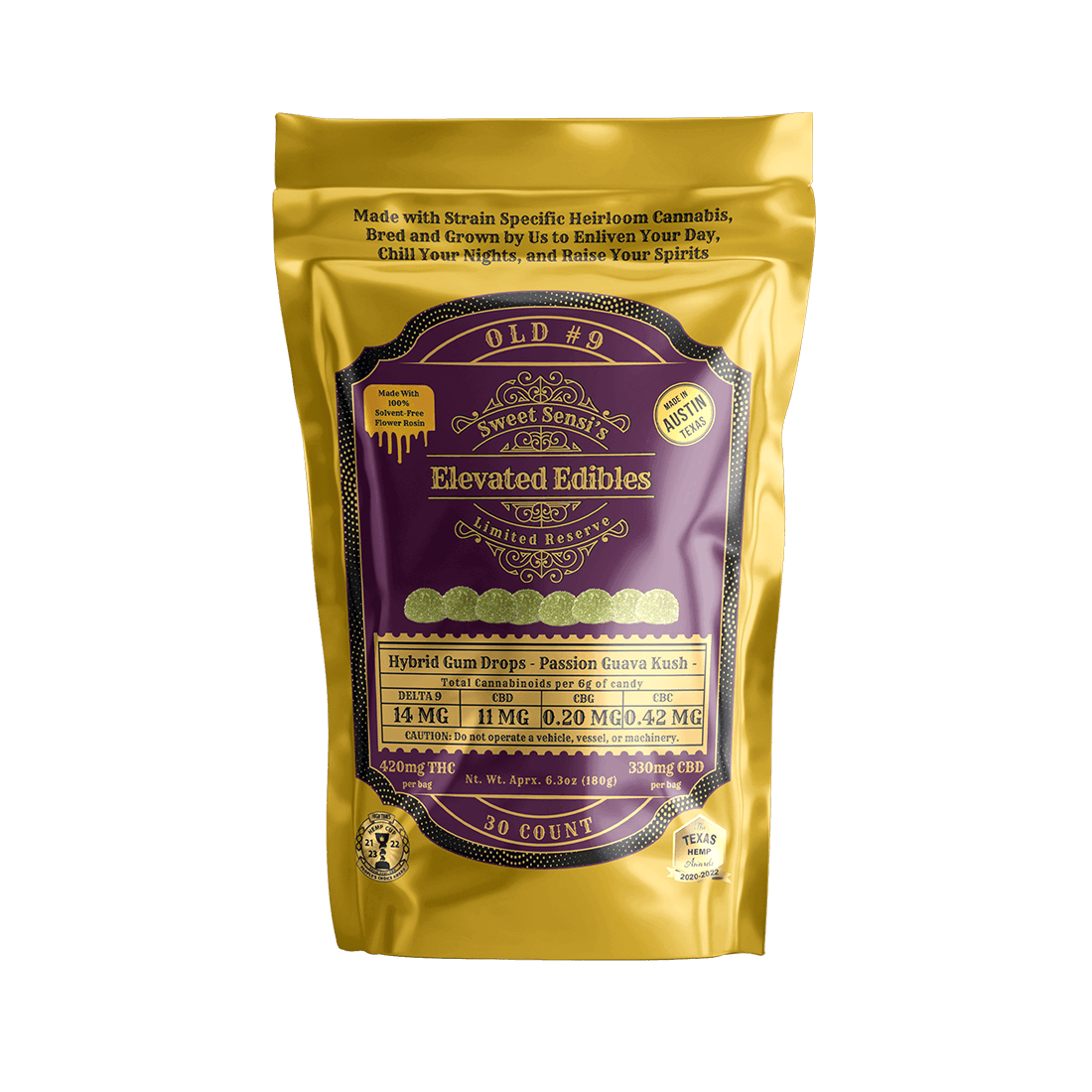 SWEET SENSI ELEVATED GUM DROPS 30CT