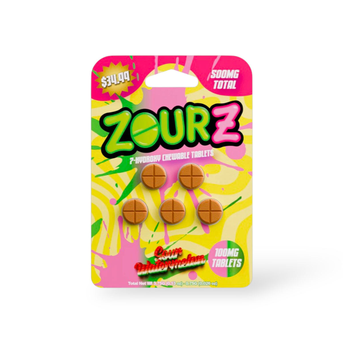 ZOURZ 7-OH CHEWABLE TABLET 100MG PER TABLET (500MG - 5 COUNT)